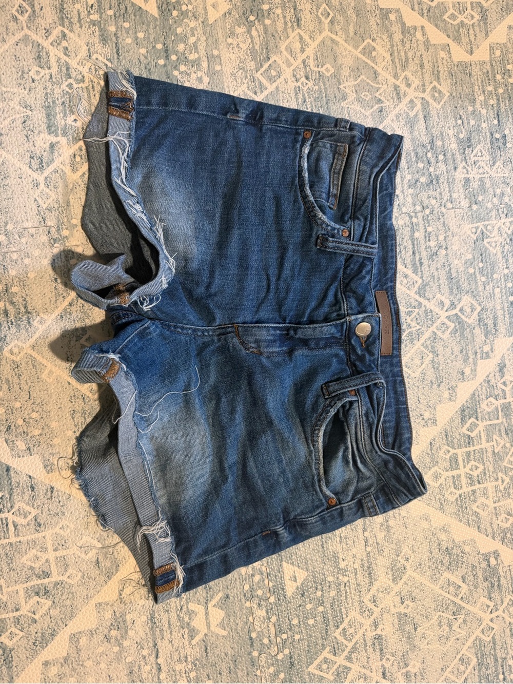 Joe's Jeans Distressed Dark Blue Denim Cutoff Shorts